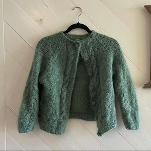 SOLD. Vintage hand knit cardigan